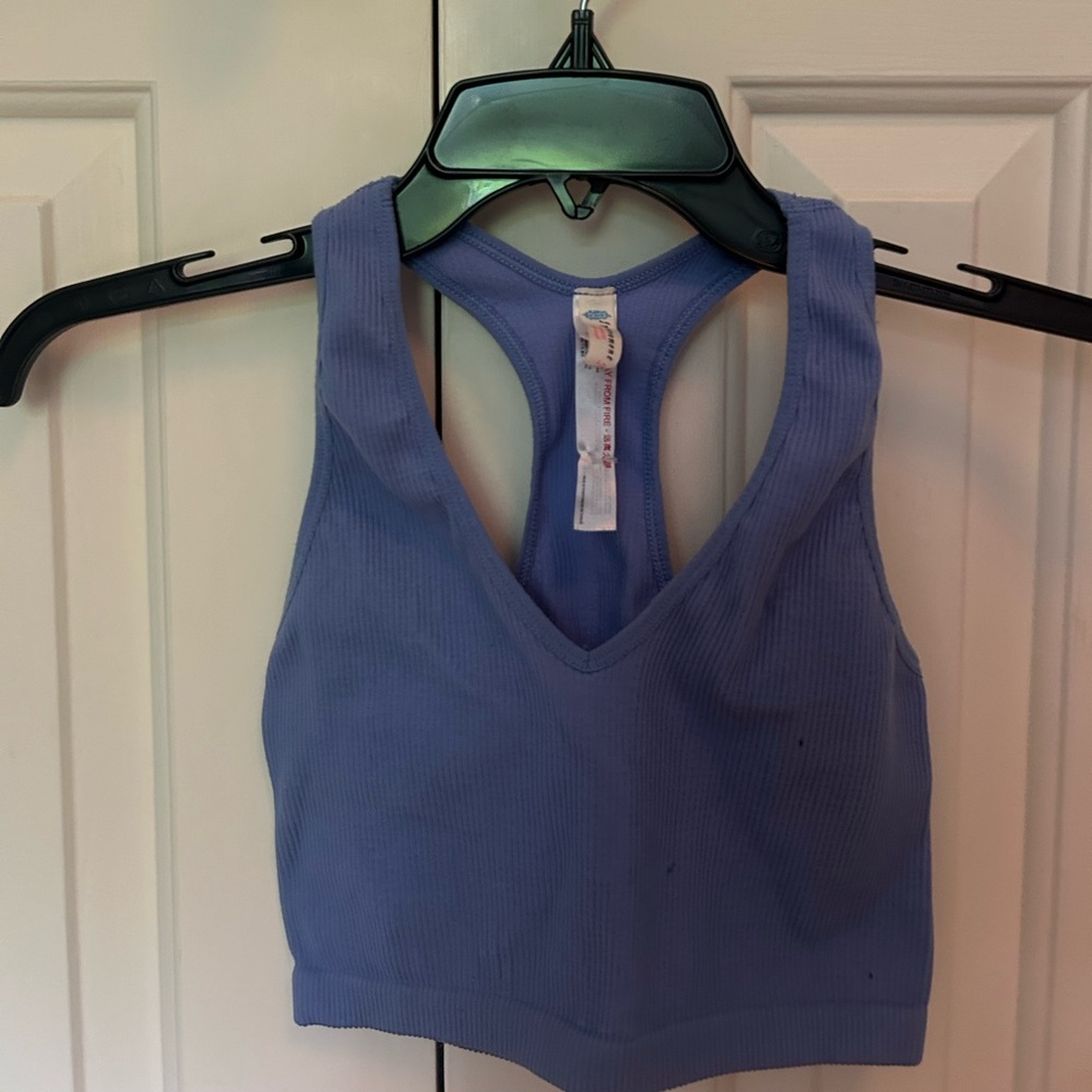 Free people blue tank top in size small